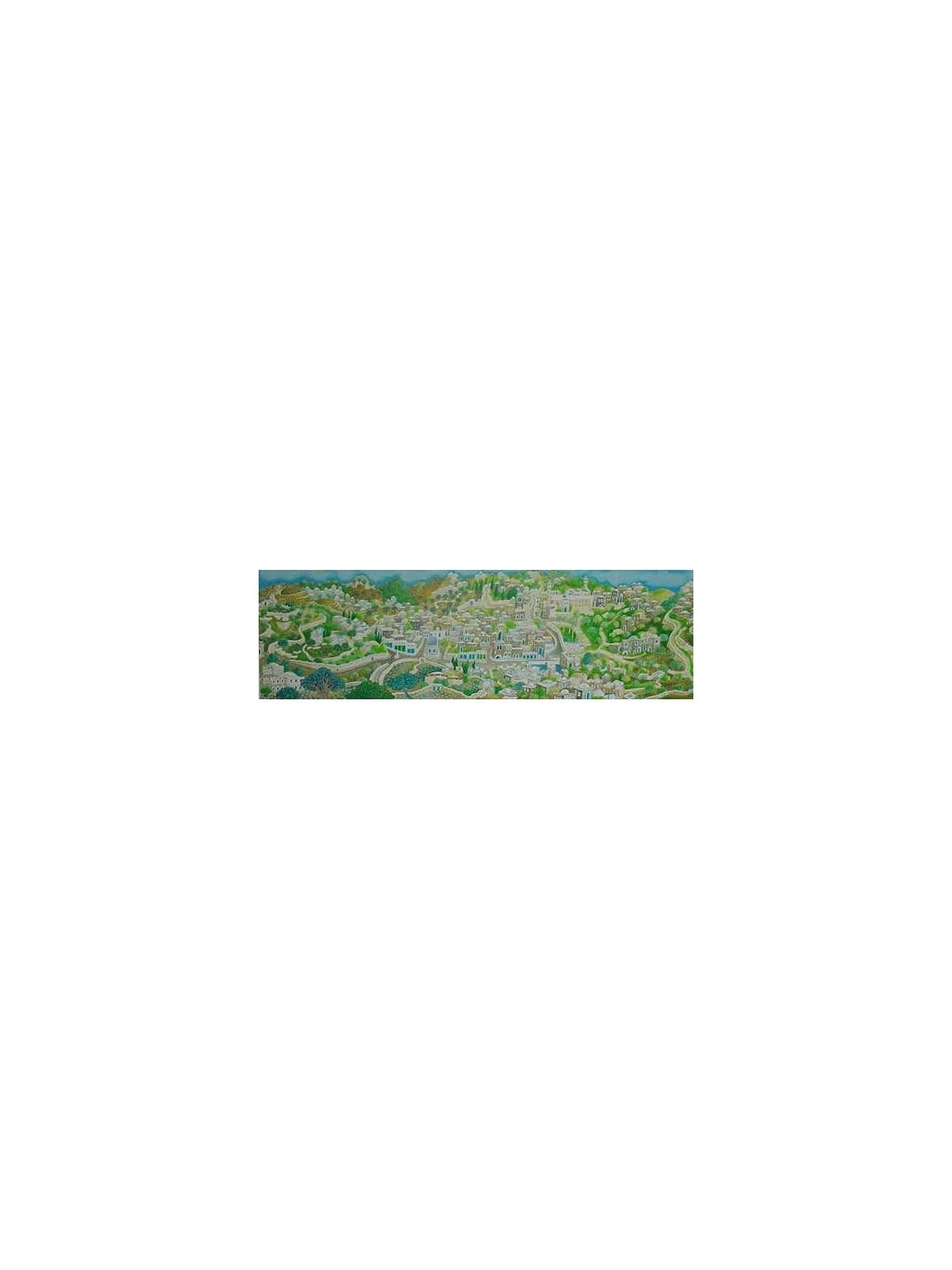 City of the Patriarch. Artist: Baruch Nachshon. Hand Signed & Numbered